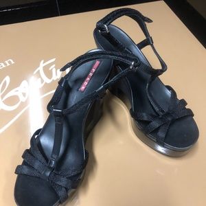 Women's Prada Wedges - Black